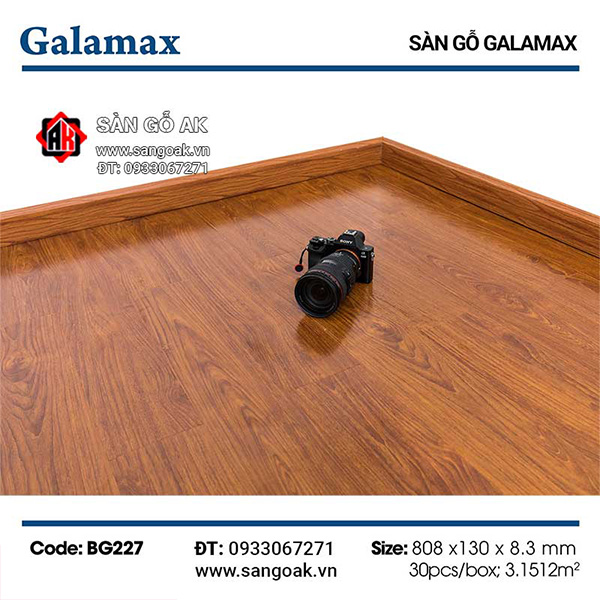 Sàn Gỗ Công Nghiệp TQ Galamax 8.3mm BG227
